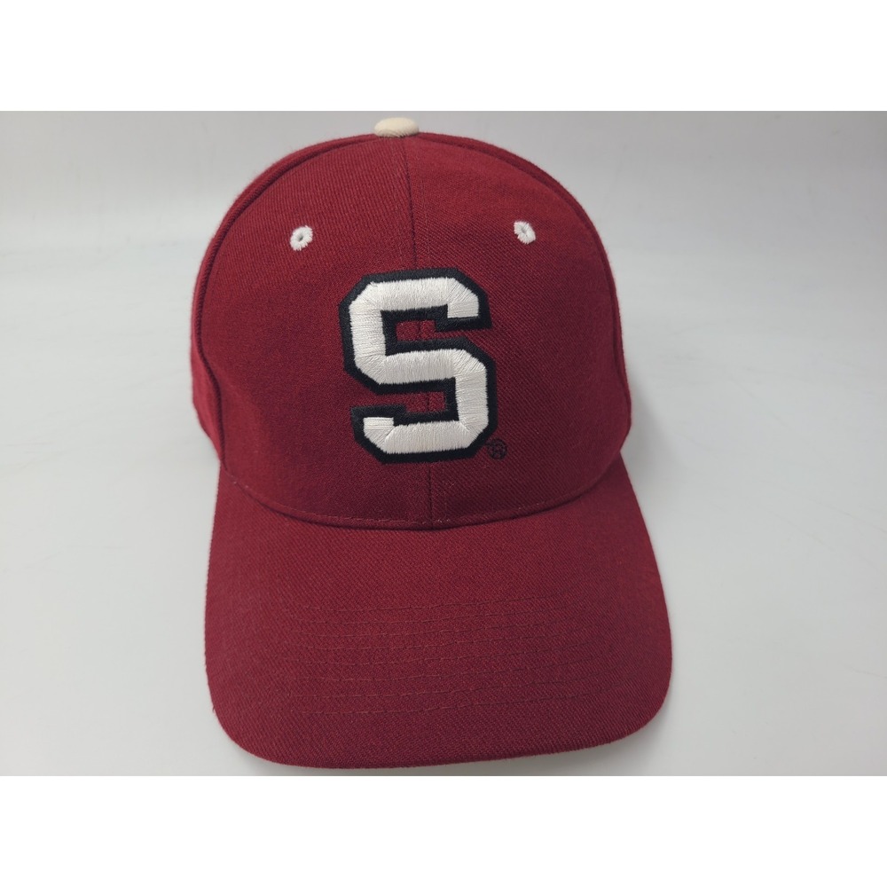 Stanford University Cardinal Zephyr Fitted 7 3/8 Hat Cap Wool Men Women NCAA Red